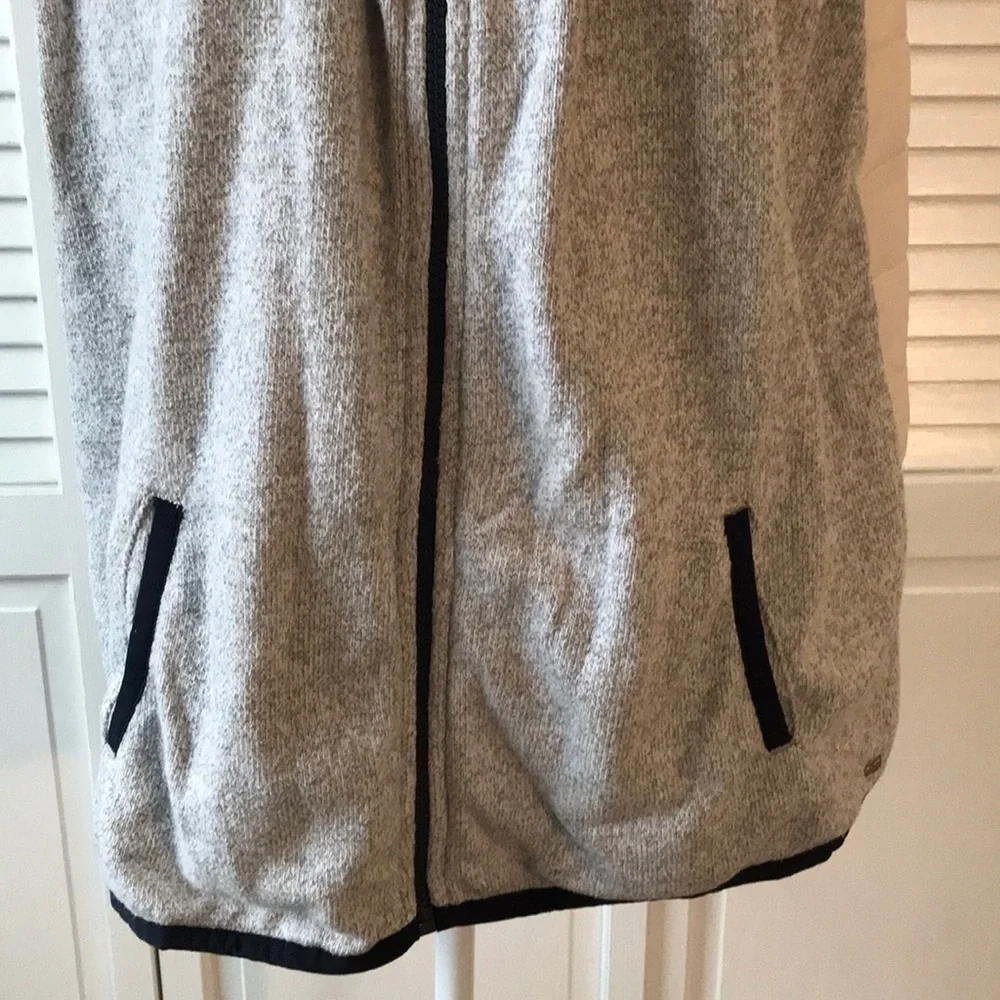 TOMMY HILFIGER Gray Hooded Vest Size XL